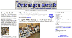 Desktop Screenshot of ontonagonherald.com
